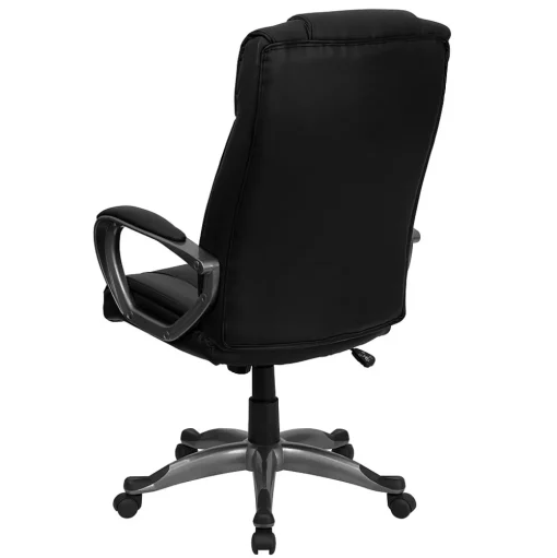 Flash Furniture Office Chairs<Hansel Ergonomic LeatherSoft Swivel High Back Executive Office Chair, Black (BT9177BK)