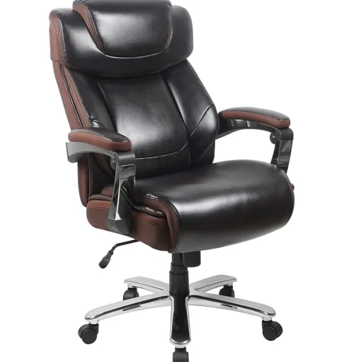 Flash Furniture Office Chairs<Hercules Series Ergonomic LeatherSoft Swivel Big & Tall Executive Office Chair, Brown (GO2223BN)