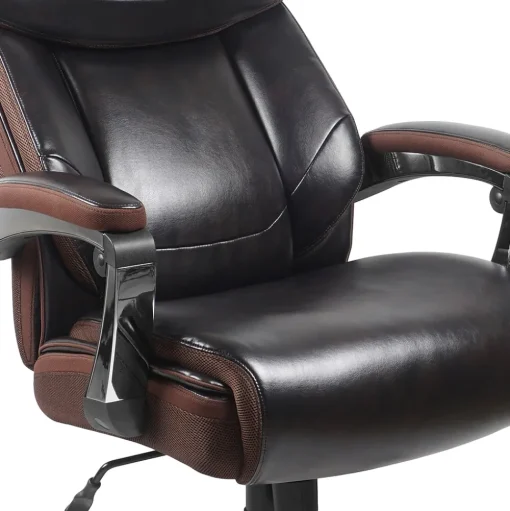 Flash Furniture Office Chairs<Hercules Series Ergonomic LeatherSoft Swivel Big & Tall Executive Office Chair, Brown (GO2223BN)