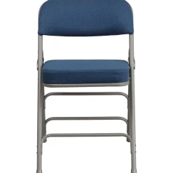 Flash Furniture Folding & Stacking<HERCULES Series Fabric Folding Chair, Navy, 2/Pack (2AWMC320AFNVY)