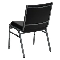 Flash Furniture Folding & Stacking<HERCULES Series Vinyl Stack Chair, Black (XU60153BKVYL)