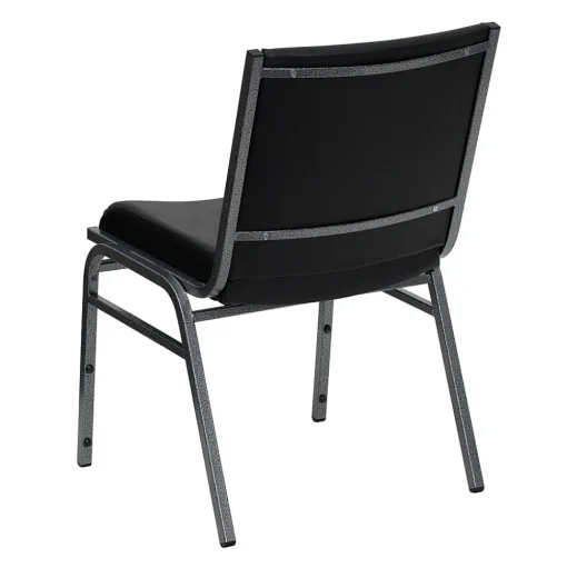 Flash Furniture Folding & Stacking<HERCULES Series Vinyl Stack Chair, Black (XU60153BKVYL)