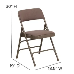 Flash Furniture Folding & Stacking<Hercules Banquet/Reception Folding Fabric Chairs, Beige, 4/Pack (BELNICK INC (NSP))