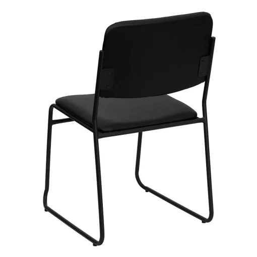Flash Furniture Folding & Stacking<HERCULES Vinyl Stacking Chairs W/Sled Base, Black, 30/Pack