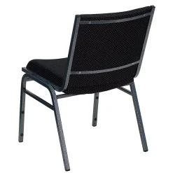 Flash Furniture Folding & Stacking<HERCULES Series Fabric Heavy Duty Stack Chair, Black Dot, 4 Pack (4XU60153BK)