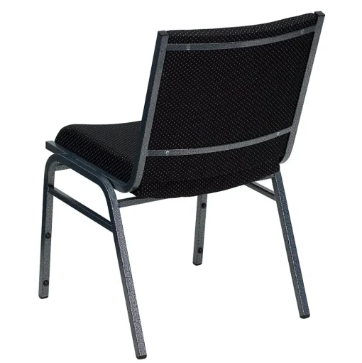 Flash Furniture Folding & Stacking<HERCULES Series Fabric Heavy Duty Stack Chair, Black Dot, 4 Pack (4XU60153BK)