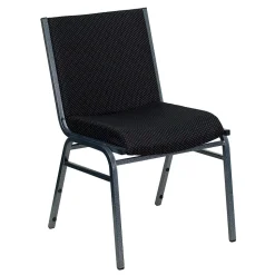 Flash Furniture Folding & Stacking<HERCULES Series Fabric Heavy Duty Stack Chair, Black Dot, 4 Pack (4XU60153BK)