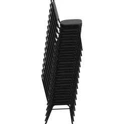 Flash Furniture Folding & Stacking<HERCULES Series Vinyl Banquet Chair, Black (FD-BHF-1-GG)