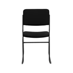 Flash Furniture Folding & Stacking<HERCULES™ High Density Fabric Stacking Chair With Sled Base, Black, 20/Pack (20XU8700BLKB30)