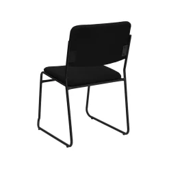 Flash Furniture Folding & Stacking<HERCULES™ High Density Fabric Stacking Chair With Sled Base, Black, 20/Pack (20XU8700BLKB30)