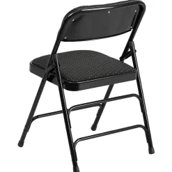 Flash Furniture Folding & Stacking<HERCULES Series Fabric Banquet/Reception Chair, Black, 2/Pack (2AWMC309AFBLK)