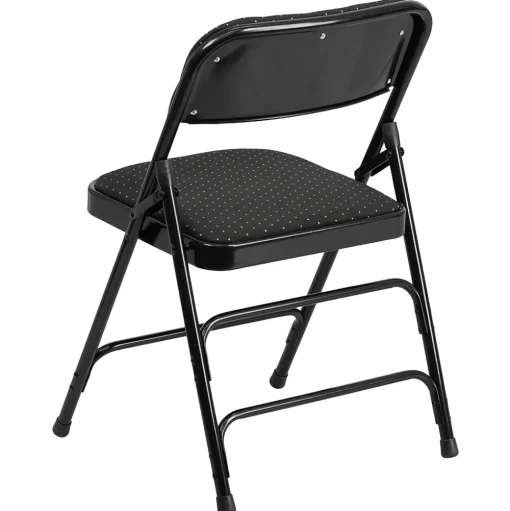 Flash Furniture Folding & Stacking<HERCULES Series Fabric Banquet/Reception Chair, Black, 2/Pack (2AWMC309AFBLK)