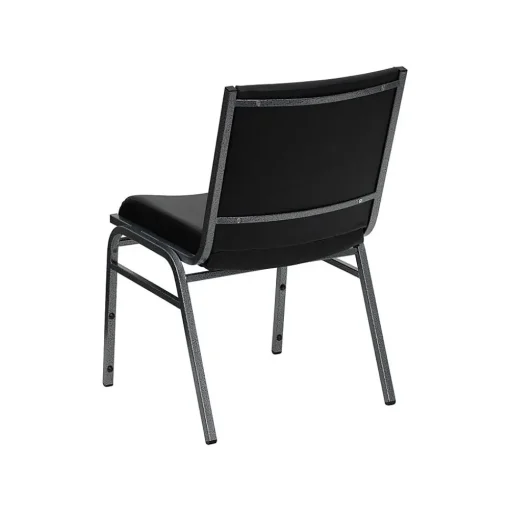 Flash Furniture Folding & Stacking<HERCULES™ Vinyl Heavy Duty Stack Chair With Arms, Black, 20/Pack (20XU6015BKVYL)
