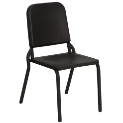 Flash Furniture Folding & Stacking<HERCULES Series Plastic Stackable Melody Band/Music Chair, Black (HFMUSIC)