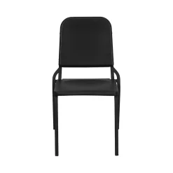 Flash Furniture Folding & Stacking<HERCULES™ Polypropylene Stackable Melody Band/Music Chair, Black, 12/Pack