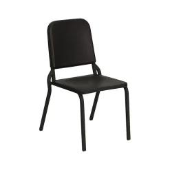 Flash Furniture Folding & Stacking<HERCULES™ Polypropylene Stackable Melody Band/Music Chair, Black, 12/Pack