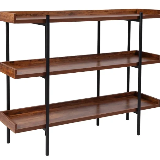 Flash Furniture Bookcases<HERCULES Series 18" Storage Shelf, Rustic (JN2542B3)