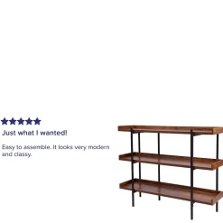 Flash Furniture Bookcases<HERCULES Series 18" Storage Shelf, Rustic (JN2542B3)