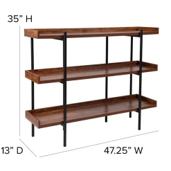 Flash Furniture Bookcases<HERCULES Series 18" Storage Shelf, Rustic (JN2542B3)