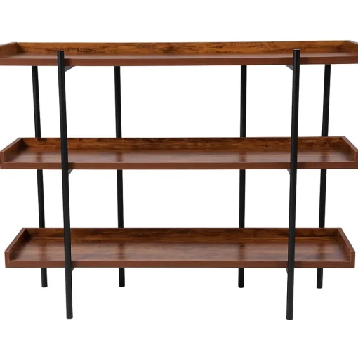 Flash Furniture Bookcases<HERCULES Series 18" Storage Shelf, Rustic (JN2542B3)
