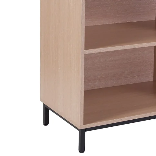 Flash Furniture Bookcases<HERCULES Series 29.5"H 4-Shelf Bookcase, Oak Laminate (NANJH1764)