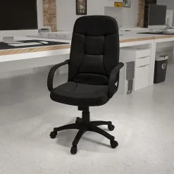 Flash Furniture Office Chairs<Holly Vinyl Swivel High Back Executive Office Chair, Black (H8021)