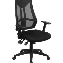 Flash Furniture Office Chairs<Ivan Ergonomic Mesh Swivel High Back Multifunction Task Office Chair, Black (HL0017)