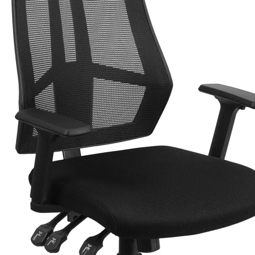 Flash Furniture Office Chairs<Ivan Ergonomic Mesh Swivel High Back Multifunction Task Office Chair, Black (HL0017)