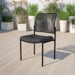 Flash Furniture Folding & Stacking<Jana Mesh Stackable Side Chair, Black (GO5152)