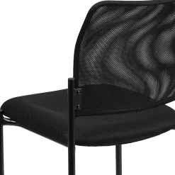 Flash Furniture Folding & Stacking<Jana Mesh Stackable Side Chair, Black (GO5152)