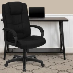 Flash Furniture Office Chairs<Jessica Fabric Swivel High Back Executive Office Chair, Black (GO5301BBK)