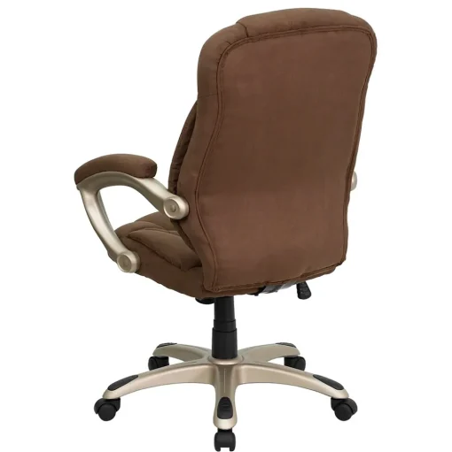 Flash Furniture Office Chairs<Jessie Ergonomic Microfiber Swivel High Back Executive Office Chair, Brown (GO725BN)