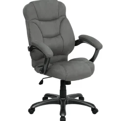 Flash Furniture Office Chairs<Jessie Ergonomic Microfiber Swivel High Back Executive Office Chair, Gray (GO725GY)