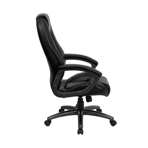 Flash Furniture Office Chairs<Jules Ergonomic LeatherSoft Swivel High Back Executive Office Chair, Black (GO7145BK)