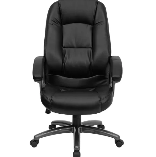 Flash Furniture Office Chairs<Jules Ergonomic LeatherSoft Swivel High Back Executive Office Chair, Black (GO7145BK)