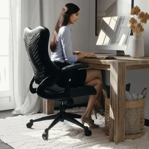 Flash Furniture Office Chairs<Kale Ergonomic Mesh Swivel High Back Executive Office Chair, Black (BLZP806BK)