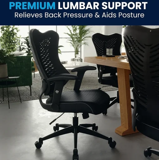 Flash Furniture Office Chairs<Kale Ergonomic Mesh Swivel High Back Executive Office Chair, Black (BLZP806BK)