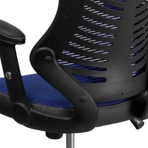 Flash Furniture Office Chairs<Kale Ergonomic Mesh Swivel High Back Executive Office Chair, Blue (BLZP806BL)