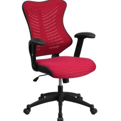 Flash Furniture Office Chairs<Kale Ergonomic Mesh Swivel High Back Executive Office Chair, Burgundy (BLZP806BY)