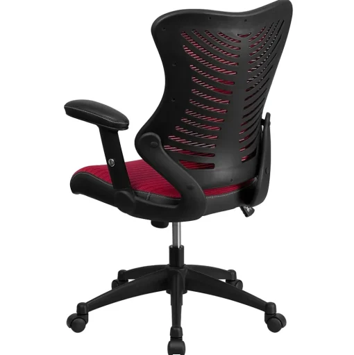 Flash Furniture Office Chairs<Kale Ergonomic Mesh Swivel High Back Executive Office Chair, Burgundy (BLZP806BY)