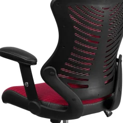 Flash Furniture Office Chairs<Kale Ergonomic Mesh Swivel High Back Executive Office Chair, Burgundy (BLZP806BY)