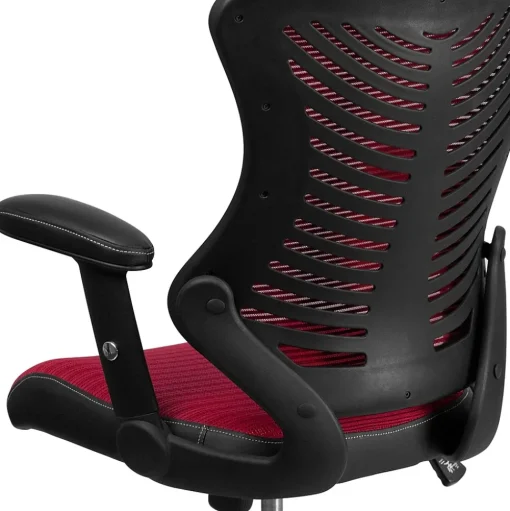 Flash Furniture Office Chairs<Kale Ergonomic Mesh Swivel High Back Executive Office Chair, Burgundy (BLZP806BY)