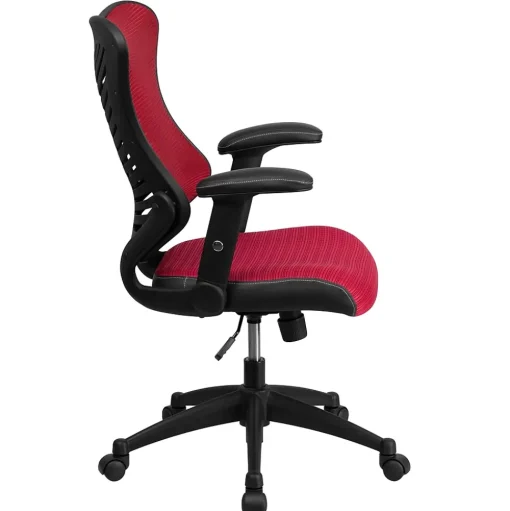 Flash Furniture Office Chairs<Kale Ergonomic Mesh Swivel High Back Executive Office Chair, Burgundy (BLZP806BY)