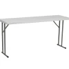 Flash Furniture Folding Tables<Kathryn Folding Table, 60" x 18", Granite White (RB1860)