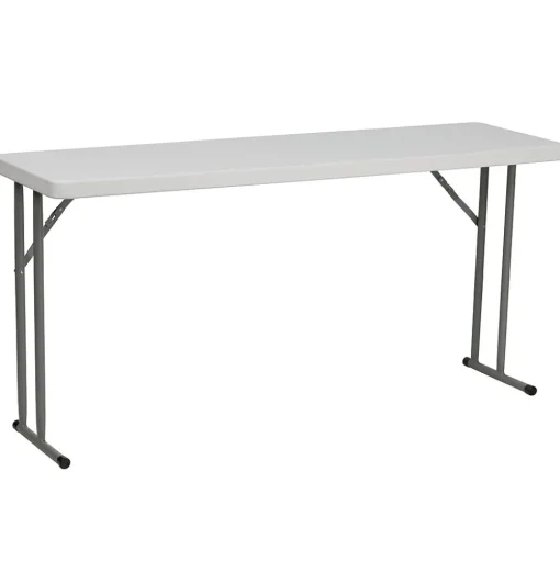 Flash Furniture Folding Tables<Kathryn Folding Table, 60" x 18", Granite White (RB1860)