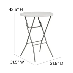 Flash Furniture Folding Tables<Kathryn Folding Table, 31.5" x 31.5", Granite White (RB32RBARGW)