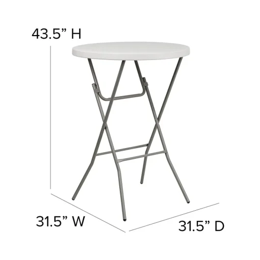 Flash Furniture Folding Tables<Kathryn Folding Table, 31.5" x 31.5", Granite White (RB32RBARGW)