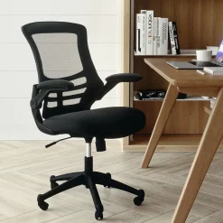 Flash Furniture Office Chairs<Kelista Ergonomic Mesh Swivel Mid-Back Task Office Chair, Black (BLX5MBK)