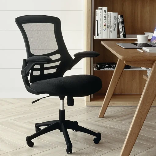 Flash Furniture Office Chairs<Kelista Ergonomic Mesh Swivel Mid-Back Task Office Chair, Black (BLX5MBK)