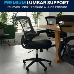 Flash Furniture Office Chairs<Kelista Ergonomic Mesh Swivel Mid-Back Task Office Chair, Black (BLX5MBK)